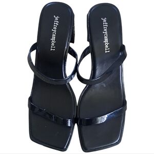Jeffrey Campbell Jamm-3 Block Heel Sandal in Black